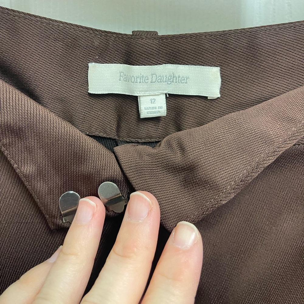 Favorite Daughter Brown High Rise Trousers - Picture 7 of 12